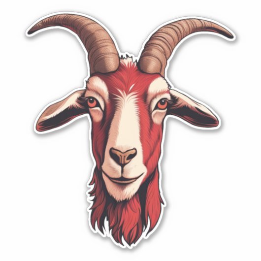 roodgeit sticker (Voorkant)