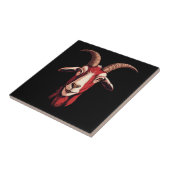 roodgeit tegeltje (Zijkant)