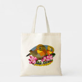 ROODGEKNIKT LEIOTHRIX-VOGELS—ALOHA TOTE BAG (Achterkant)