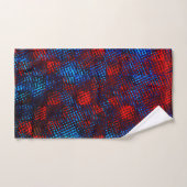 Roodgekrabd en koninklijk blauw bad handdoek (Handdoek)
