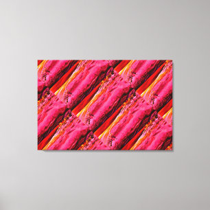 roodgele Maui-golven patroon Canvas Afdruk