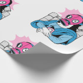 roodgelmasker mona lisa grappa cadeaupapier (Hoek)