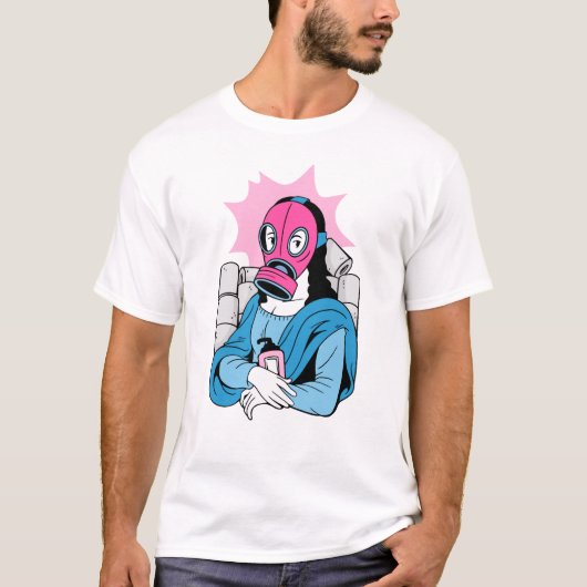 roodgelmasker mona lisa grappa t-shirt (Voorkant)