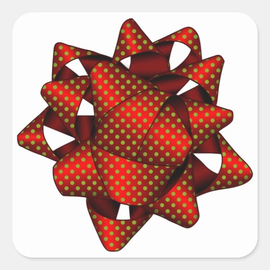 Roodgeotte slede, vierkante stickers, glanzend vierkante sticker (Voorkant)