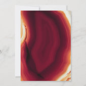 Roodgespleten vrijgezellenfeest kaart (Achterkant)