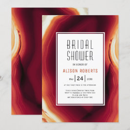 Roodgespleten vrijgezellenfeest kaart