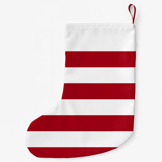 roodgestreepte kous kleine kerstsok (Achterkant)