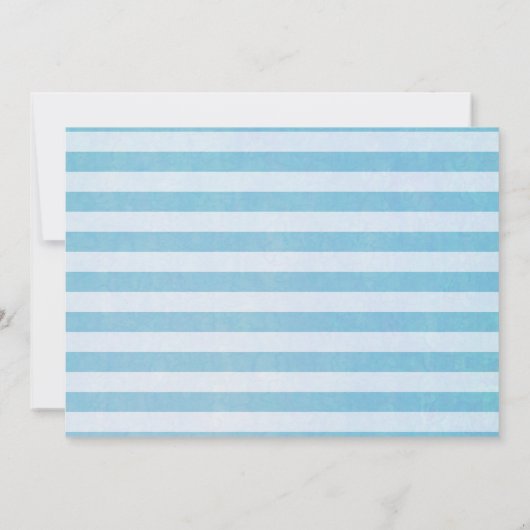 Roodgestreepte Waterverf vuurtoren bruiloft Kaart (Achterkant)