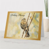 Roodgevleugelde merel - Verjaardag Kaart (Voorkant)