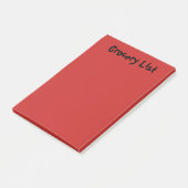 Roodgevoelige noten op de lijst van kruidenierswar post-it® notes (Schuin)