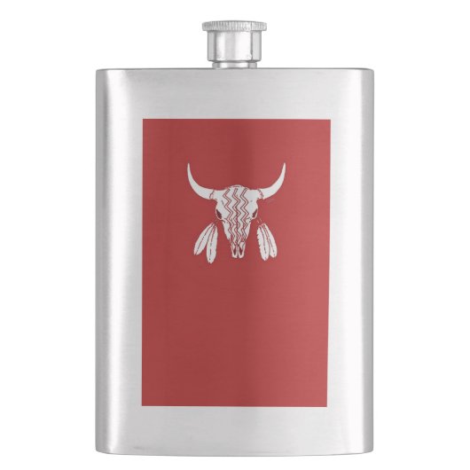 Roodghost Dance Buffalo roestvrijstalen kolf Flacon (Voorkant)