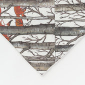 Roodgieten in Bossen Kunstbaar thuisdecor Fleece Deken (Hoek)