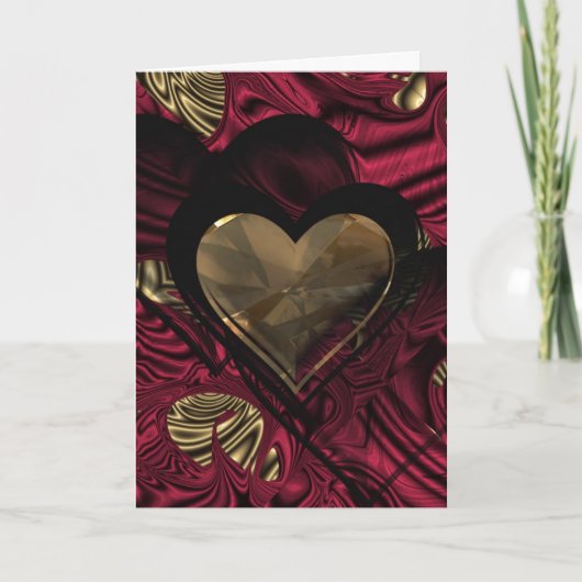 "Roodgloeiende Liefde " * Kaart (Voorkant)