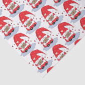 Roodgnoompatroon met papier voor hartweefsel (Detail)