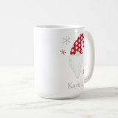 Roodgom en Snowflake Holiday Mok (Voorkant rechts)