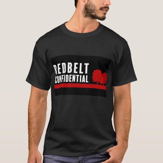 Roodgordel Vertrouwelijk T-shirt (Voorkant)