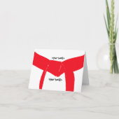 Roodgordel voor krijgskunst kaart (Voorkant)