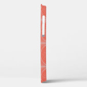 Roodgrijze art deco, behang. Case-Mate iPhone case (Achterkant / Links)