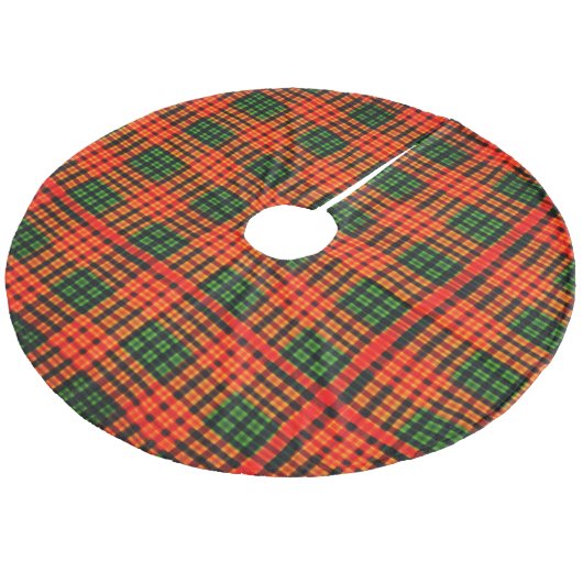 Roodgroene boomrok fleece kerstboom rok (Gekanteld)