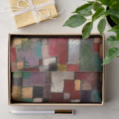 Roodgroene en violet-gele ritmes, Paul Klee Art Tissuepapier (Geschenk)