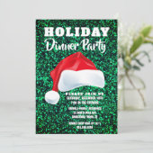 Roodgroene kerstfeestdag kaart (Staand voorkant)