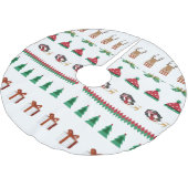 Roodgroene kerstmanrenrenrenrendiertje met boomrok kerstboom rok (Gekanteld)