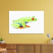 Roodgroene kikker (Agalychnis Callidryas) Canvas Afdruk (Insitu (Woonkamer))
