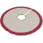 Roodgroene stip kerstboomrok kerstboom rok (Gekanteld)