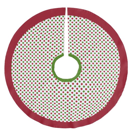 Roodgroene stip kerstboomrok kerstboom rok (Voorkant)
