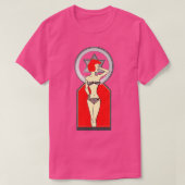 Roodhaar met rood haar in een bikini t-shirt (Design voorkant)