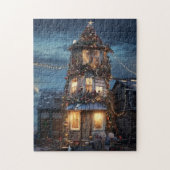 Roodhals Kerstmis Legpuzzel (Verticaal)
