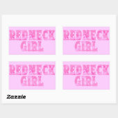 Roodhals Meisje Roze Camo Stickers (Vel)