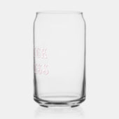 Roodhals Prinses Fancy Tekst Roze Blikvorm Glas (Links)