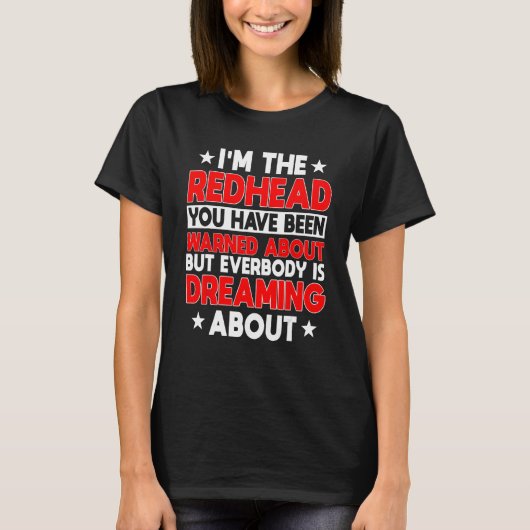 roodharig meisje gember roodharig haar t-shirt (Voorkant)