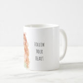Roodharig Meisje Roze Strik Koffiemok (Voorkant rechts)