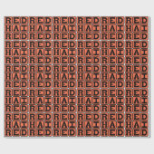 Roodharig, roodharige cadeaupapier (Vlak)