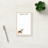 Roodharige Driekleurige Pembroke Welsh Corgi Hond  Post-it® Notes (Kantoor)