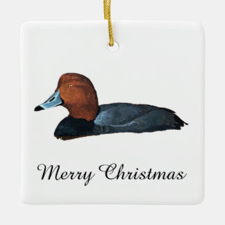roodharige eend keramisch ornament