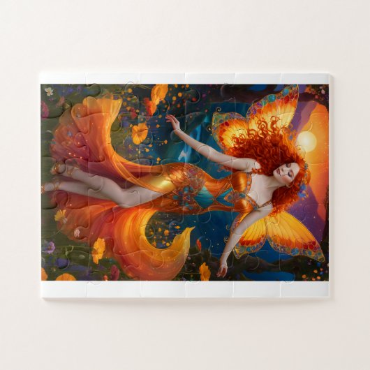 Roodharige fey-tovenares legpuzzel (Horizontaal)