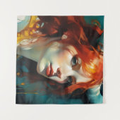 Roodharige godin wandkleed (Voorkant (horizontaal))