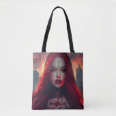 roodharige gotische vrouw tote bag (Voorkant)