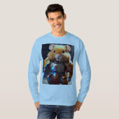 Roodharige hamster zwaardvechter: onwerkelijke 3D- T-shirt (Voorkant volledig)