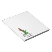 Roodharige Hiker Rugzak Pinup Meisje Notitieblok (Schuin)