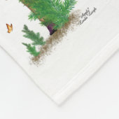 Roodharige Hiker Rugzak Pinup Meisje Patroon Fleece Deken (Hoek)