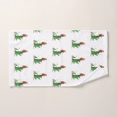 Roodharige Hiker Rugzak Pinup Meisje Patroon Handdoek (Handdoek)