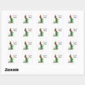 Roodharige Hiker Rugzak Pinup Meisje Stickers (Vel)