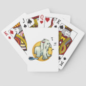 Roodharige Hond Pokerkaarten (Achterkant)
