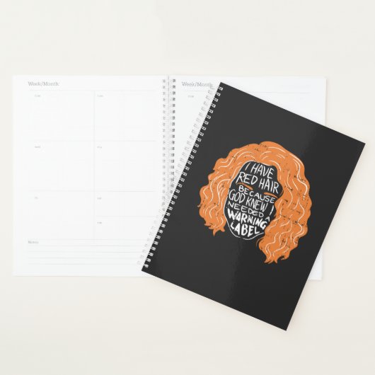 Roodharige -  Ik Heb Rood Haar Planner (Display)