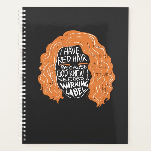 Roodharige - Ik Heb Rood Haar Planner (Voorkant)