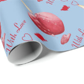 roodharige kaarsen romantisch cadeaupapier (Rol Hoek)